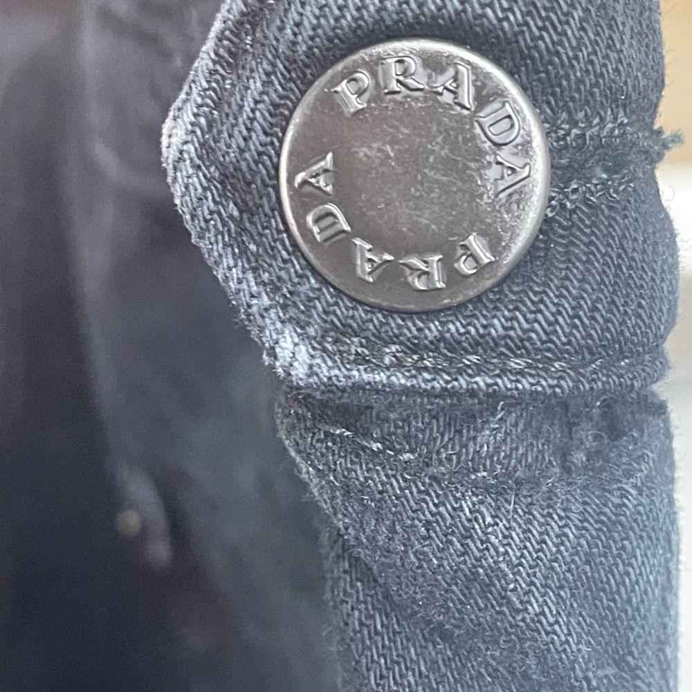 PRADA black denim Bermuda shorts - Picture 3 of 13